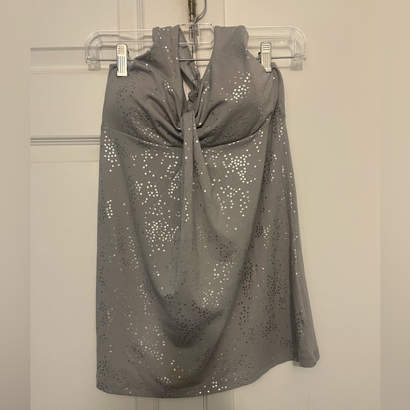 Silver Halter Dressy Top - Picture 4 of 4